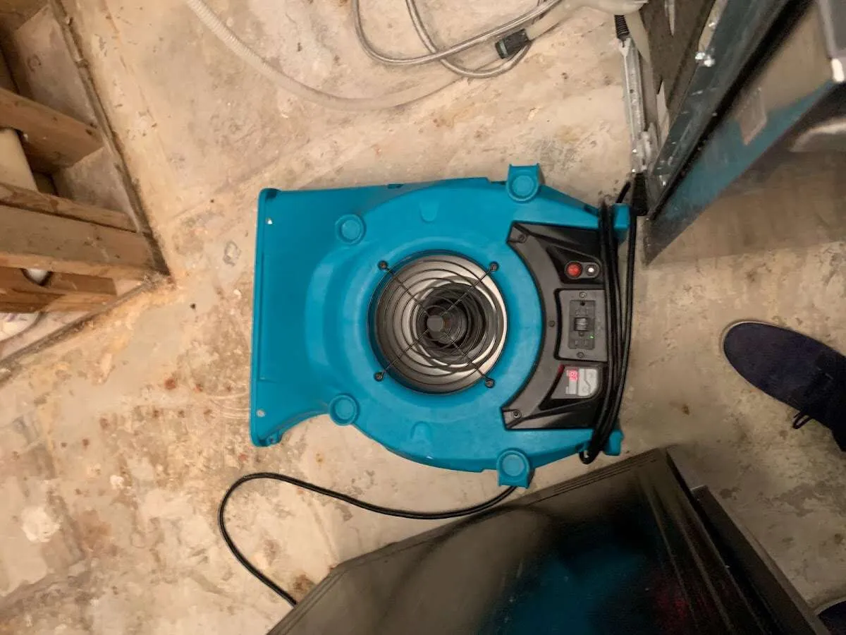 Air mover drying equipment for Mold Remediation & Removal in North Madison